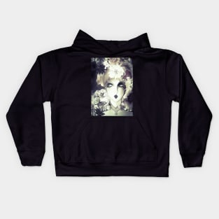 hazy art deco fashion collage poster Kids Hoodie